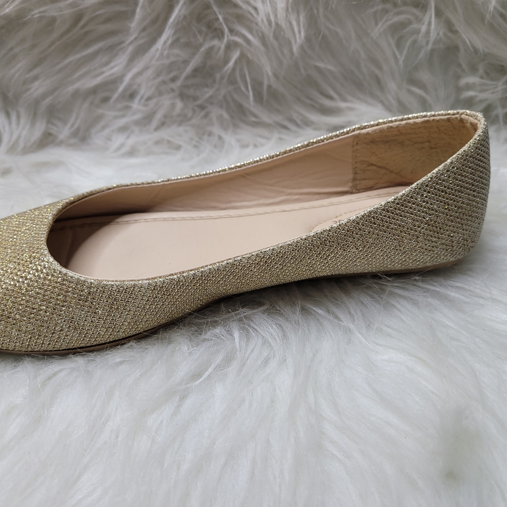 Comfort by Rouge Gold Glitter Flats - Picture 2 of 7